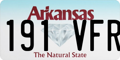 AR license plate 191VFR