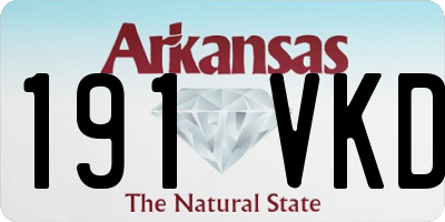 AR license plate 191VKD