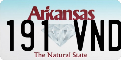 AR license plate 191VND