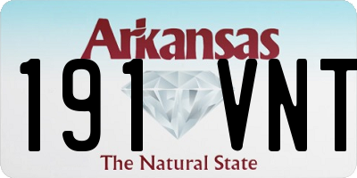 AR license plate 191VNT