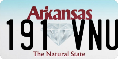 AR license plate 191VNU