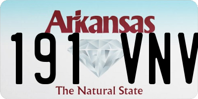 AR license plate 191VNV