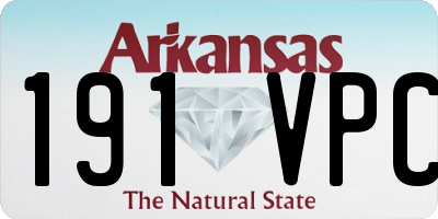 AR license plate 191VPC
