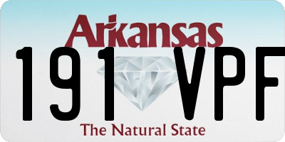 AR license plate 191VPF