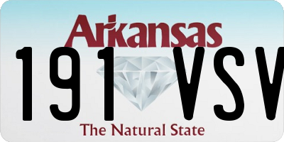 AR license plate 191VSV
