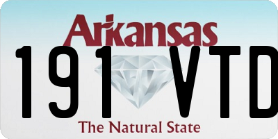 AR license plate 191VTD
