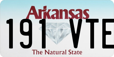 AR license plate 191VTE