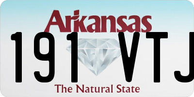 AR license plate 191VTJ