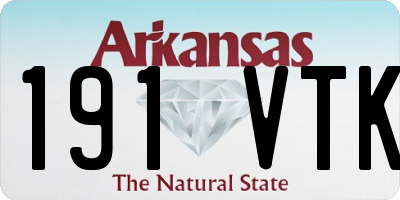 AR license plate 191VTK