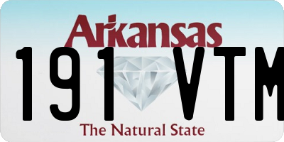 AR license plate 191VTM