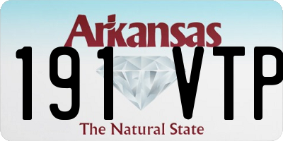 AR license plate 191VTP