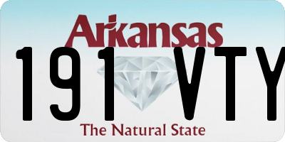 AR license plate 191VTY
