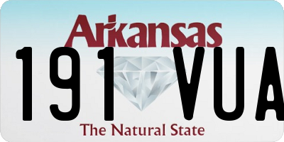 AR license plate 191VUA