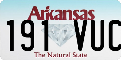 AR license plate 191VUC