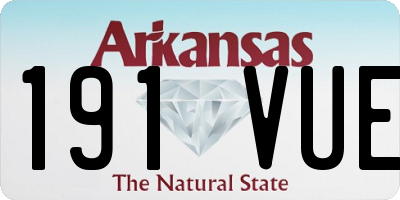 AR license plate 191VUE