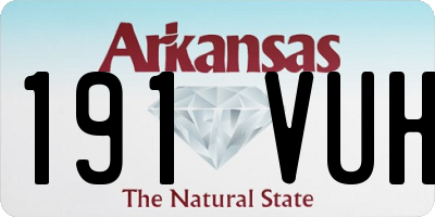 AR license plate 191VUH