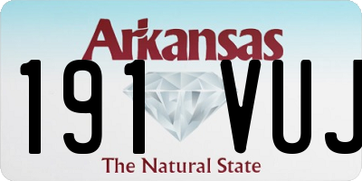 AR license plate 191VUJ