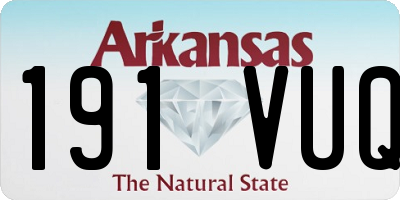 AR license plate 191VUQ