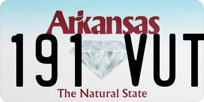 AR license plate 191VUT