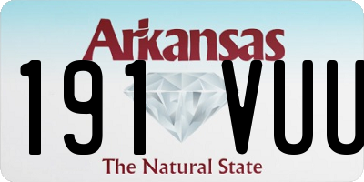 AR license plate 191VUU