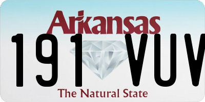AR license plate 191VUV
