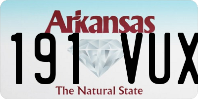 AR license plate 191VUX