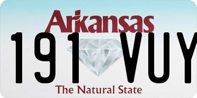 AR license plate 191VUY