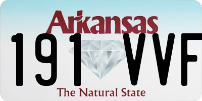 AR license plate 191VVF