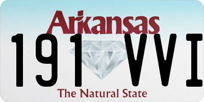 AR license plate 191VVI