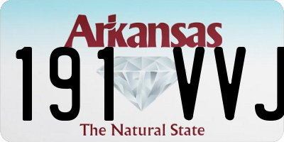 AR license plate 191VVJ