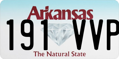 AR license plate 191VVP