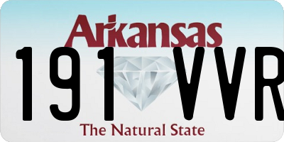 AR license plate 191VVR