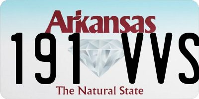 AR license plate 191VVS