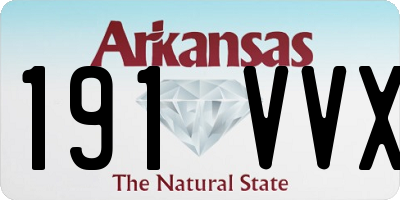 AR license plate 191VVX