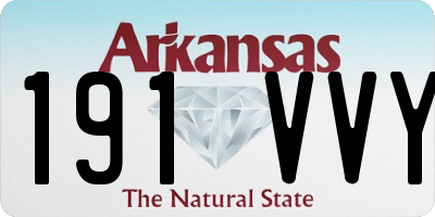 AR license plate 191VVY
