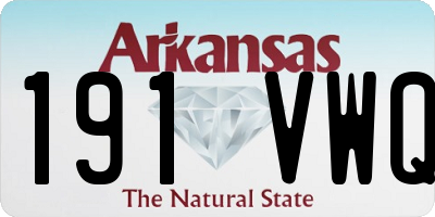 AR license plate 191VWQ