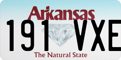 AR license plate 191VXE