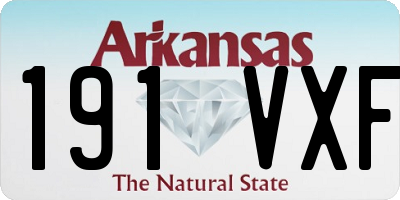 AR license plate 191VXF