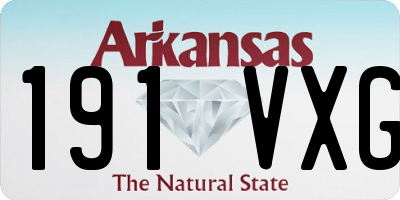 AR license plate 191VXG