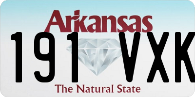 AR license plate 191VXK