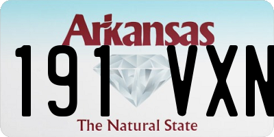 AR license plate 191VXN