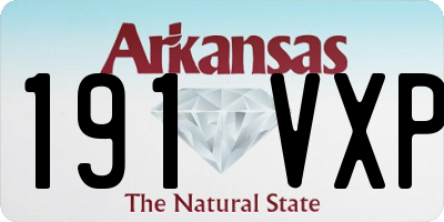 AR license plate 191VXP