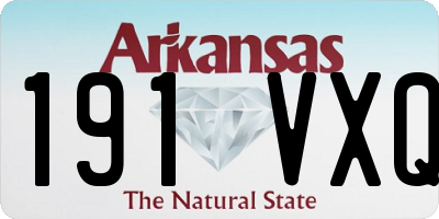 AR license plate 191VXQ