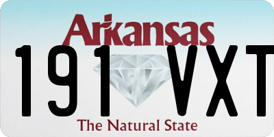 AR license plate 191VXT