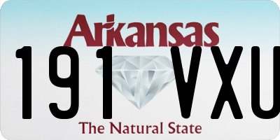 AR license plate 191VXU