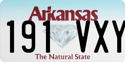 AR license plate 191VXY