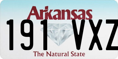 AR license plate 191VXZ