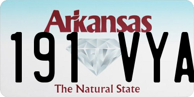 AR license plate 191VYA