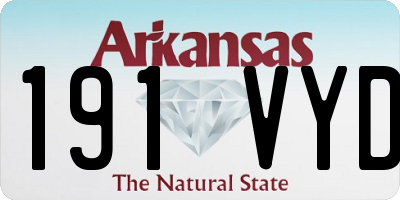 AR license plate 191VYD