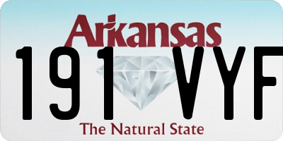 AR license plate 191VYF
